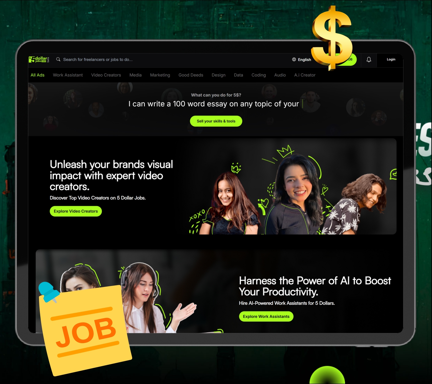 5 Dollar Jobs