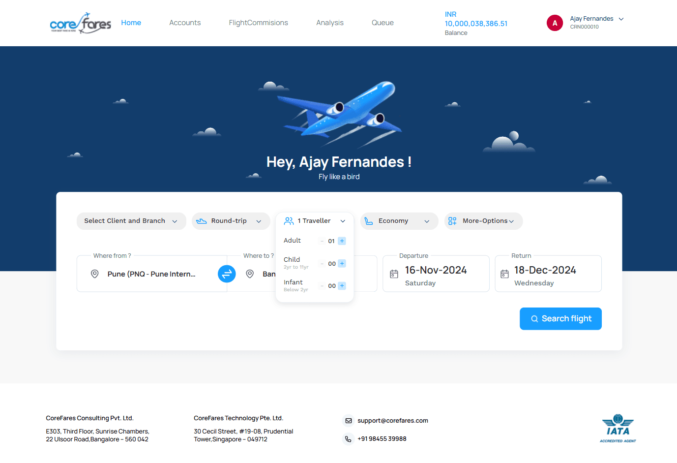 CoreFares B2B