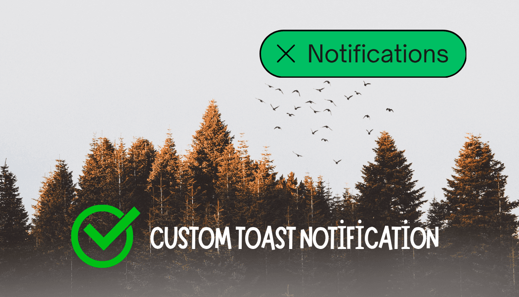 Custom toast notification in React